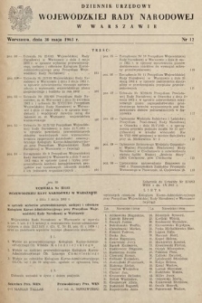 Dziennik Urzędowy Wojewódzkiej Rady Narodowej w Warszawie. 1963, nr 12