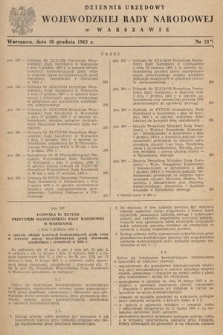 Dziennik Urzędowy Wojewódzkiej Rady Narodowej w Warszawie. 1963, nr 25