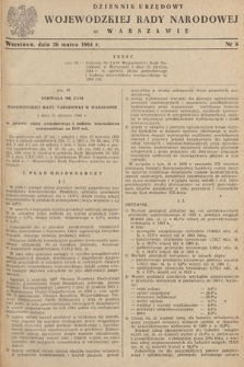 Dziennik Urzędowy Wojewódzkiej Rady Narodowej w Warszawie. 1964, nr 8