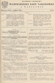 Dziennik Urzędowy Wojewódzkiej Rady Narodowej w Warszawie. 1964, nr 23