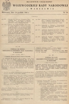 Dziennik Urzędowy Wojewódzkiej Rady Narodowej w Warszawie. 1964, nr 24
