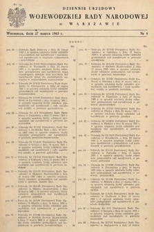 Dziennik Urzędowy Wojewódzkiej Rady Narodowej w Warszawie. 1965, nr 6