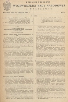 Dziennik Urzędowy Wojewódzkiej Rady Narodowej w Warszawie. 1965, nr 17