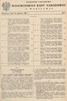 Dziennik Urzędowy Wojewódzkiej Rady Narodowej w Warszawie. 1966, nr 2