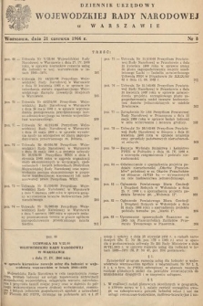 Dziennik Urzędowy Wojewódzkiej Rady Narodowej w Warszawie. 1966, nr 8