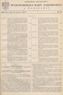 Dziennik Urzędowy Wojewódzkiej Rady Narodowej w Warszawie. 1966, nr 10