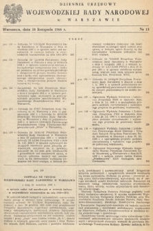 Dziennik Urzędowy Wojewódzkiej Rady Narodowej w Warszawie. 1966, nr 13