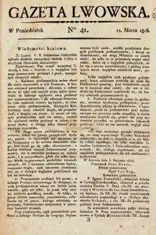 Gazeta Lwowska. 1816, nr 41