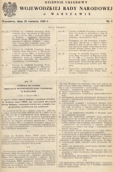Dziennik Urzędowy Wojewódzkiej Rady Narodowej w Warszawie. 1968, nr 9