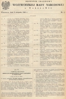 Dziennik Urzędowy Wojewódzkiej Rady Narodowej w Warszawie. 1968, nr 11