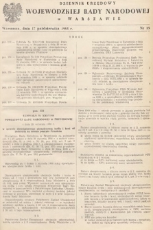 Dziennik Urzędowy Wojewódzkiej Rady Narodowej w Warszawie. 1968, nr 15