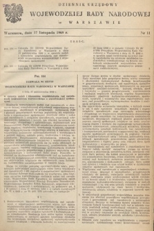 Dziennik Urzędowy Wojewódzkiej Rady Narodowej w Warszawie. 1969, nr 11