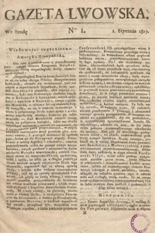 Gazeta Lwowska. 1817, nr 1