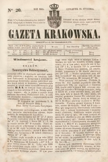Gazeta Krakowska. 1844, nr 20