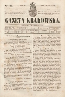 Gazeta Krakowska. 1844, nr 22