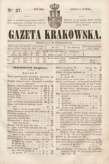 Gazeta Krakowska. 1844, nr 27