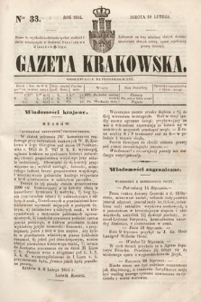 Gazeta Krakowska. 1844, nr 33