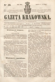 Gazeta Krakowska. 1844, nr 39