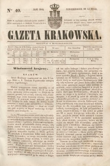 Gazeta Krakowska. 1844, nr 40