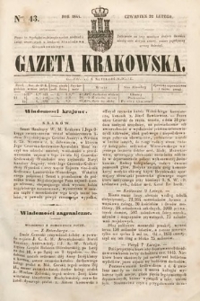 Gazeta Krakowska. 1844, nr 43