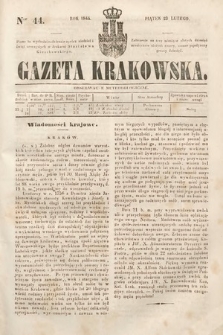Gazeta Krakowska. 1844, nr 44
