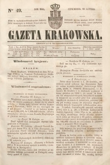 Gazeta Krakowska. 1844, nr 49
