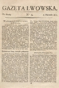 Gazeta Lwowska. 1817, nr 5