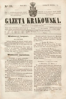 Gazeta Krakowska. 1844, nr 71