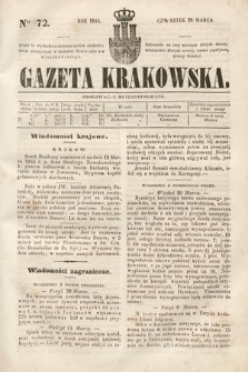 Gazeta Krakowska. 1844, nr 72