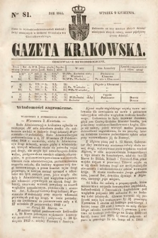 Gazeta Krakowska. 1844, nr 81