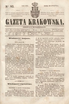 Gazeta Krakowska. 1844, nr 82