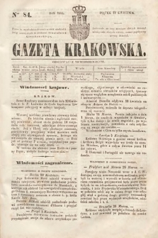 Gazeta Krakowska. 1844, nr 84
