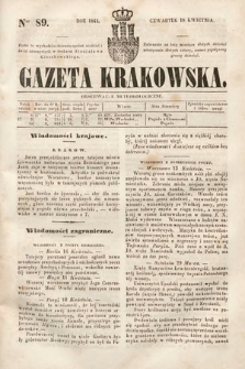 Gazeta Krakowska. 1844, nr 89