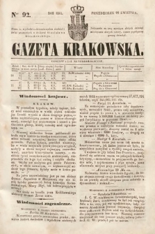 Gazeta Krakowska. 1844, nr 92