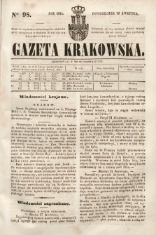Gazeta Krakowska. 1844, nr 98
