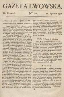 Gazeta Lwowska. 1817, nr 10