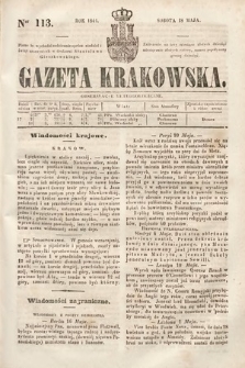 Gazeta Krakowska. 1844, nr 113
