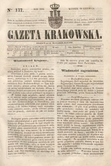 Gazeta Krakowska. 1844, nr 137