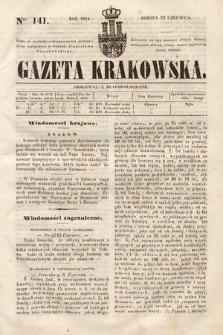 Gazeta Krakowska. 1844, nr 141
