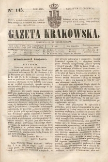 Gazeta Krakowska. 1844, nr 145