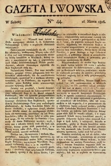 Gazeta Lwowska. 1816, nr 44