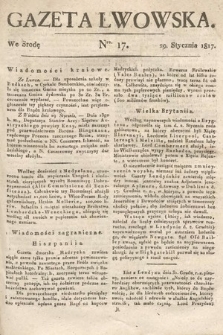 Gazeta Lwowska. 1817, nr 17