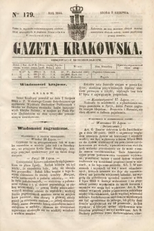 Gazeta Krakowska. 1844, nr 179