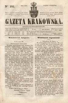 Gazeta Krakowska. 1844, nr 181