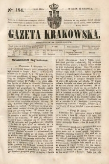 Gazeta Krakowska. 1844, nr 184