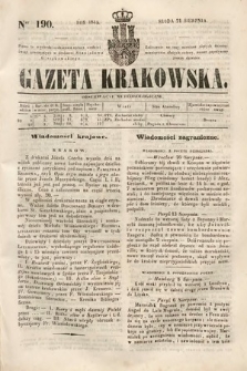 Gazeta Krakowska. 1844, nr 190