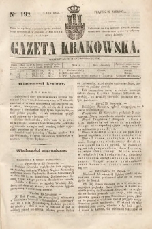 Gazeta Krakowska. 1844, nr 192