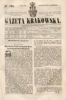 Gazeta Krakowska. 1844, nr 194