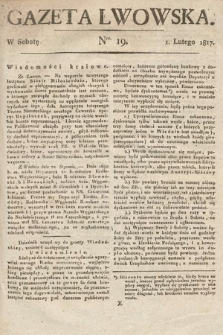 Gazeta Lwowska. 1817, nr 19