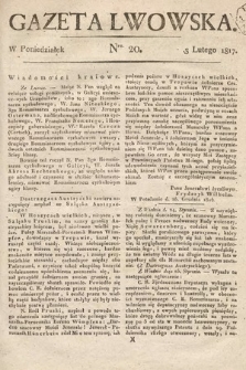 Gazeta Lwowska. 1817, nr 20